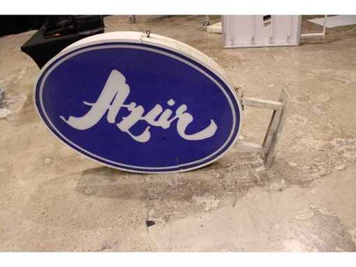 Retrto Street Werbetafel 6x