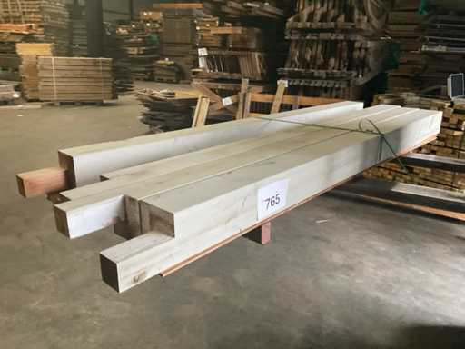 Douglas grijs gespoten tuinpaal 215x12x12 cm (4x) 