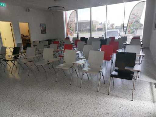 Opleidingstoel met geïntegreerd schrijfblad - Schoolstoel (54x)