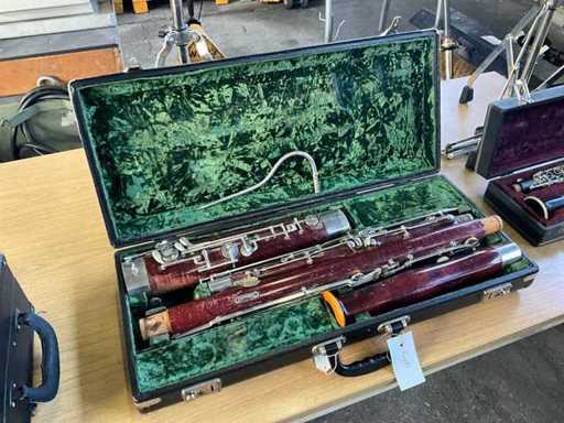 Bassoon with music stand