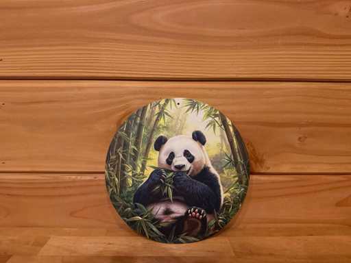 Metal advertising sign round 20cm