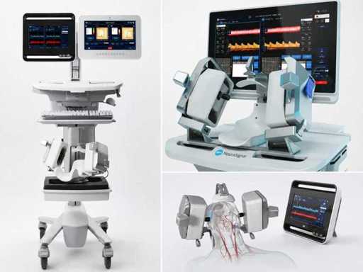 NovaSignal Lucid TCD 2.0 Transkraniales Dopplersystem mit robotischem NovaBot und Ergotron-Wagen