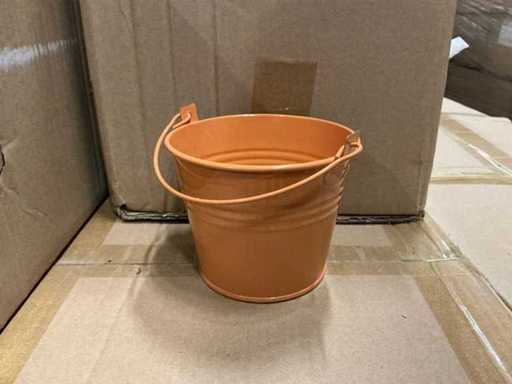 Lot Bucket Sevilla Zink Ø1,7xH9cm Orange Gloss (1800x)