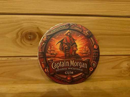 Metal advertising sign round 20cm