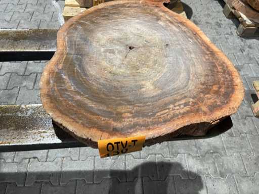 Rosewood schijf, Dikte 85mm, Ø 550mm