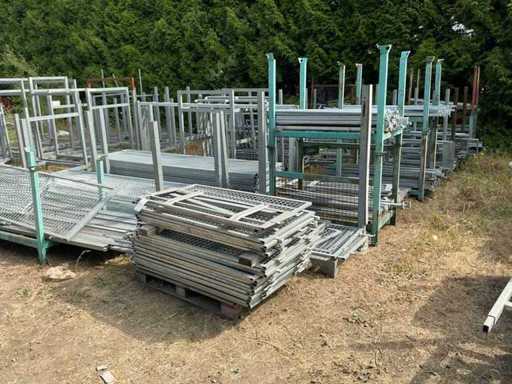 Lot de pièces galvanisées pour remorques