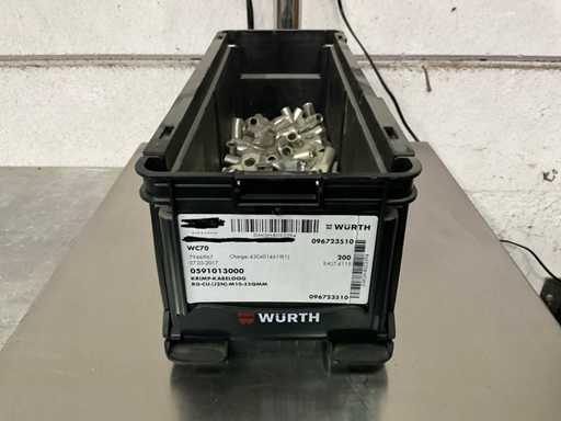 Würth 5,64 kg Ucho kabla zaciskanego M10x35 w pojemniku sztaplowanym