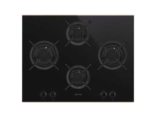 Smeg PV664LCNRDE kookplaat Zwart Ingebouwd 65 cm Gaskookplaat 4 zone(s)