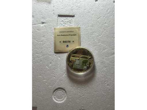 Euro Bankbiljetten in reliëf - 100€ Herdenkingsmunt 40mm