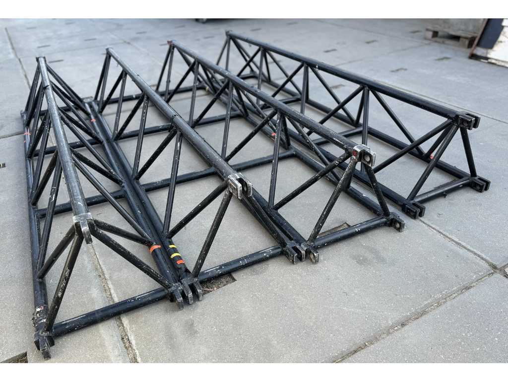 Stacco 500 barss tri - 4 x 2,8m - negru acoperit - Aluminiu Trusse