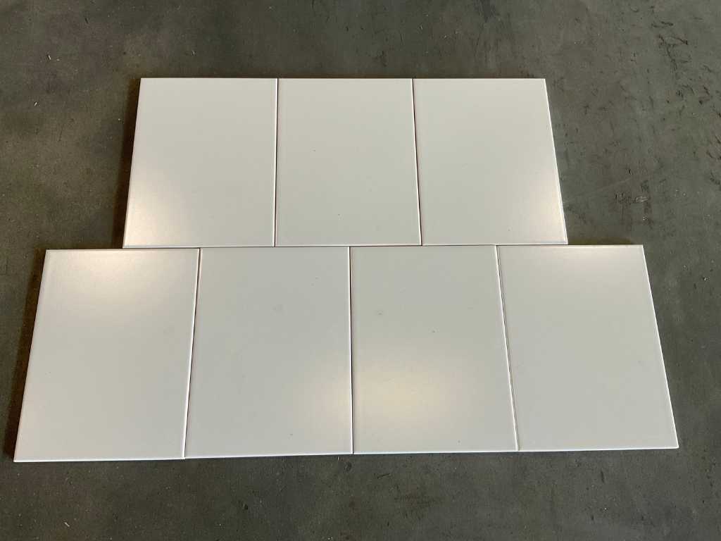 Mosa - rivestimento bianco crema - 15x20 cm - 1 m² (65x)
