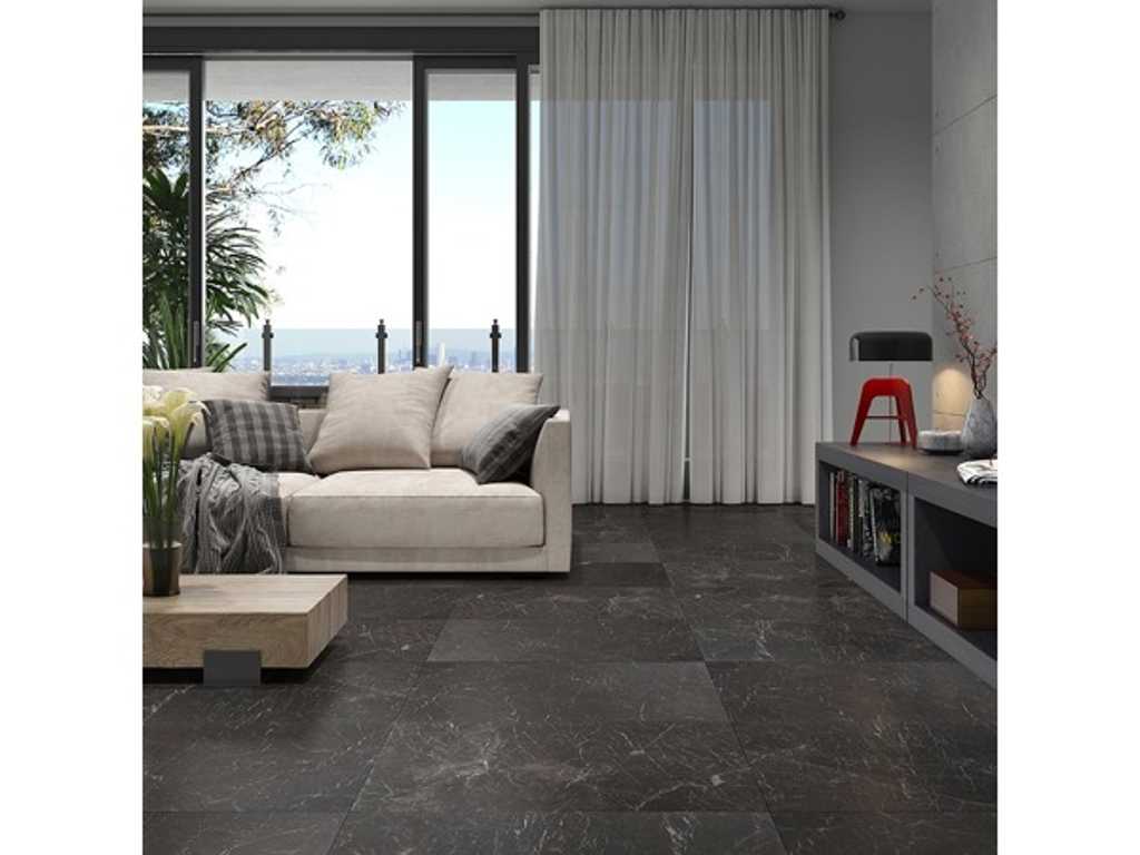 Piastrella in marmo pietra naturale nera 50 m²
