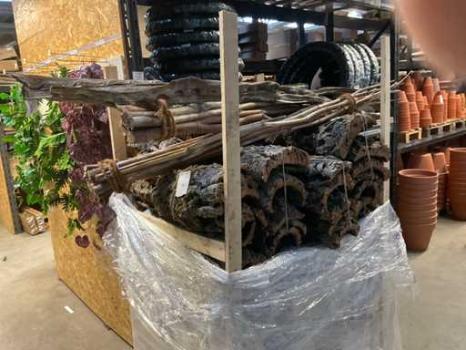 Lot d’écorce d’arbre