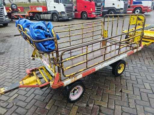Partij van 5 Gustav Stiehl KFW Airport Baggage Carts / Luchthaven Bagagewagens – 1.500 kg
