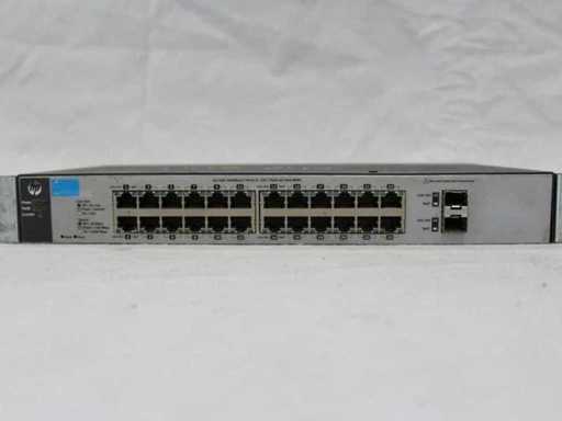 PC Switch 24x10/100/1000 + 2x porty Mini-GBIC, 1810-24G v2, HP (19"/1U)
