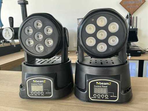 Beamz MHL 7 Led-moving head (2x)