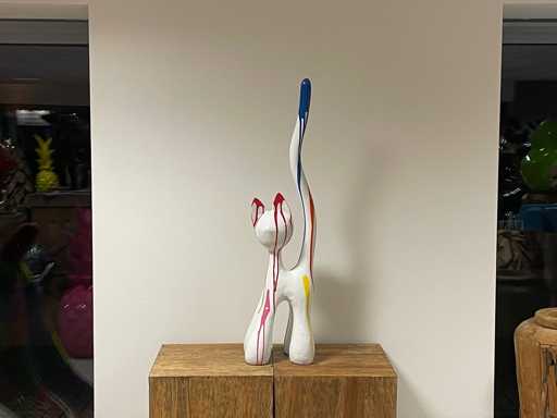 Cat / Kat met lange staart H100 White Trash