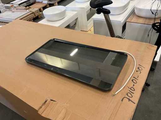 Bathroom mirror with LED lighting 40x80 cm