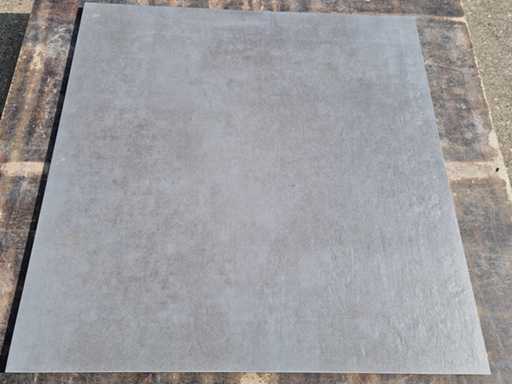 Ceramic garden tiles (ca.9m²)