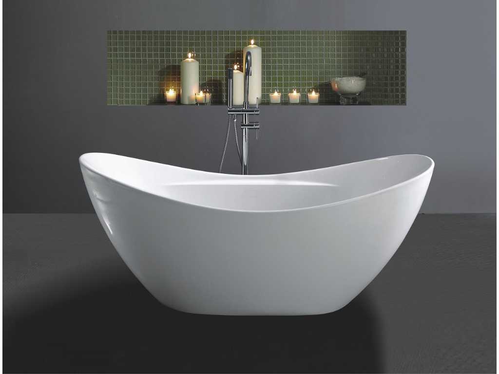 1 to 2 Persons freestanding design bath White - 172x73cm