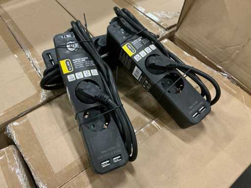 Q-Link - Duo - Barre-priseur avec 2x USB (420x)