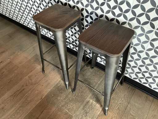 Satellite - Xavier HS - Scaun de bar industrial (4x)