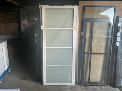 Porte intérieure aspect acier 93x231.5cm