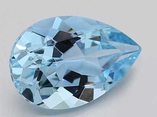 1.46 Ct Pear Cut Light Blue topaz – Aqua Blue