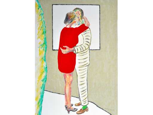 Roger Raveel - rouge de l’amour - sérigraphie couleur