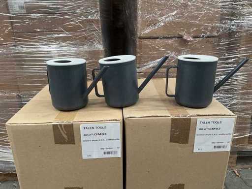 O mulțime de Talen Tools Antracit pentru udat - 0,9 litri (48x)