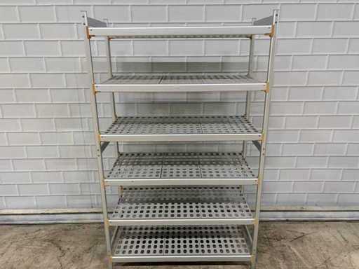 6 Delige Aluminium - Legbordstelling