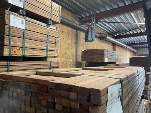 Guyana Teak Latten Geschaafd 2450x40x27mm (189x)