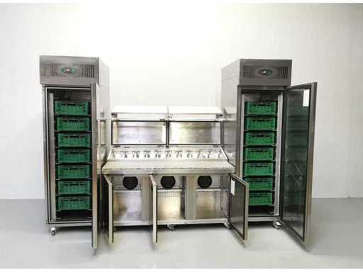 Foster - FPS3GR/EPRO26BS - Lodówka i zamrażarka z chłodnikiem stołowym