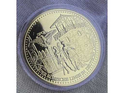 Sammler-Medaille „Der Römische Limes in Deutschland“ – vergoldete Erinnerungsprägung