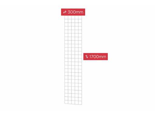 Panel z ocynkowanej stalowej siatki – 170x30 cm (10x)