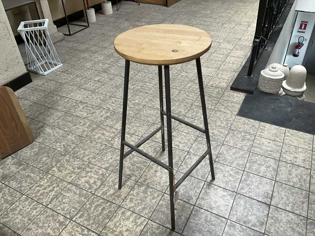 Natural stone stool