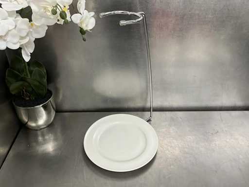 RVS spiezenstandaard met bord (16x)