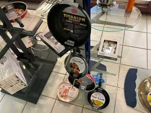 GSW Pans (5x) + cast iron serving pan