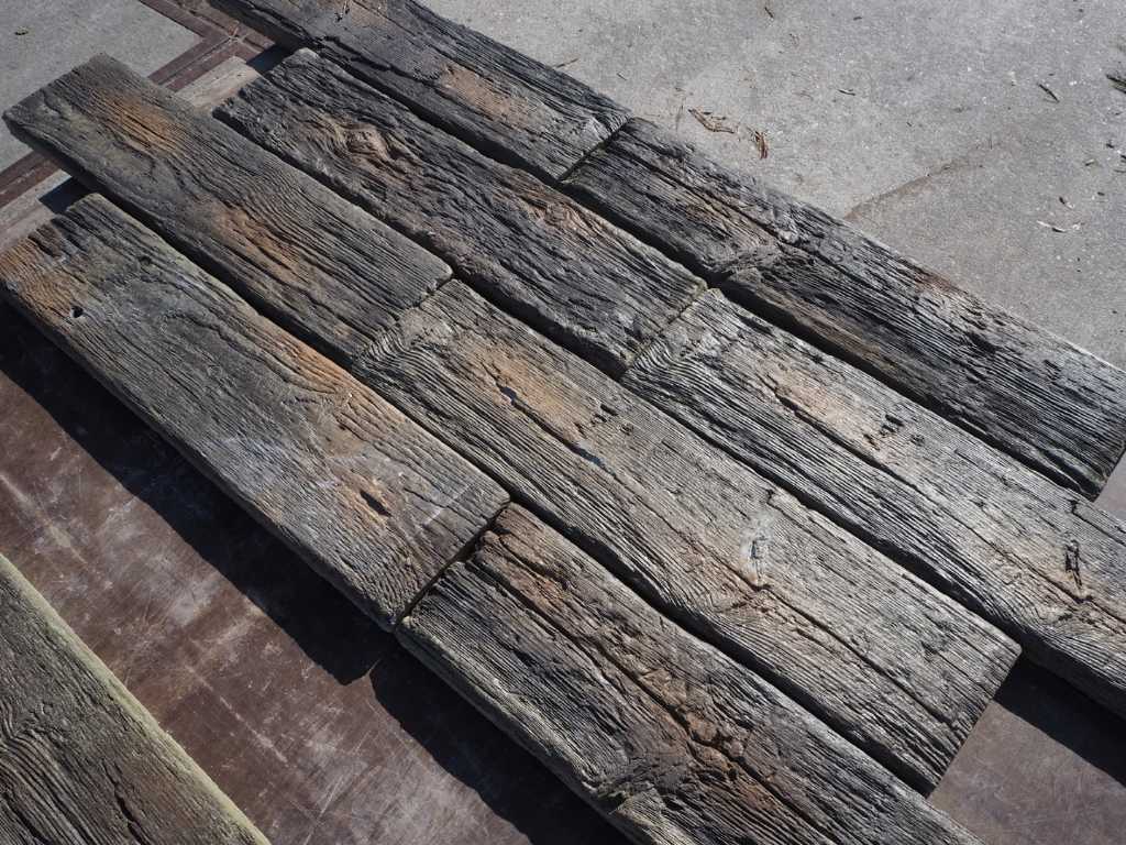Piastrelle effetto legno in cemento 80 pz