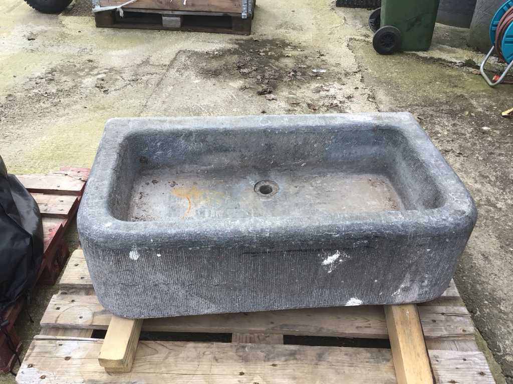 Blue stone sink