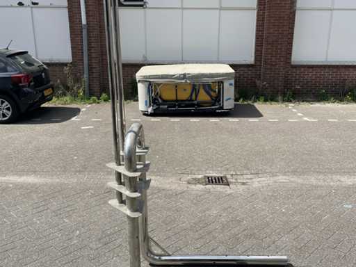 Arbre lumineux en acier inoxydable Riva 115 | Bracket radar