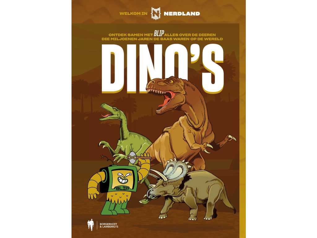 Boek  BLIP Dino's  Gesigneerd door Lieven Scheire