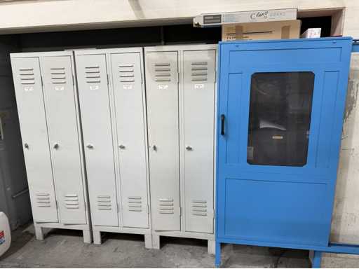   Druckerschrank + 3 Spinde