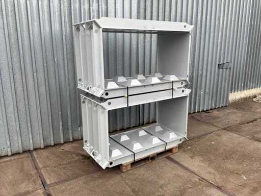 Concrete block mold 2x