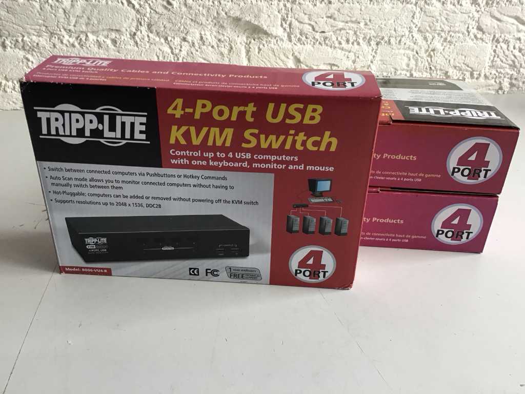 Tripp-Lite B006-VU4-R KVM Switch (3x)