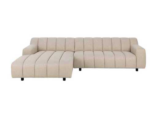 fonQ - Canapeaua Cloud Corner cu șezlongul stânga - Bej - Set de canapea