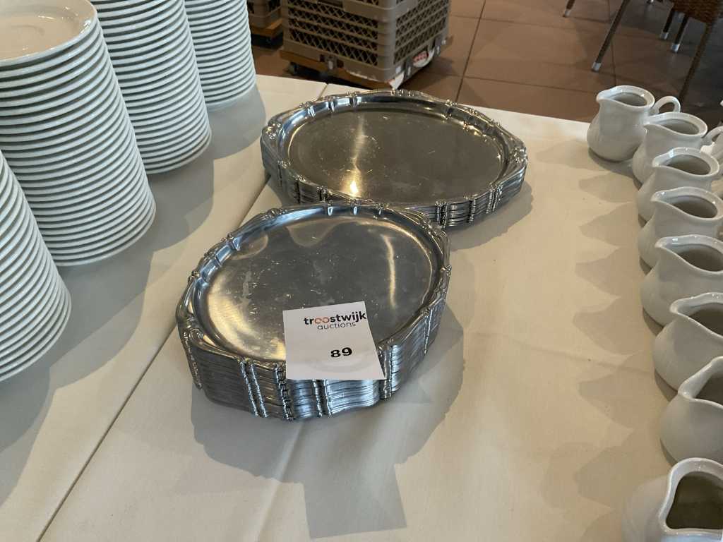 Stainless steel coffee plates