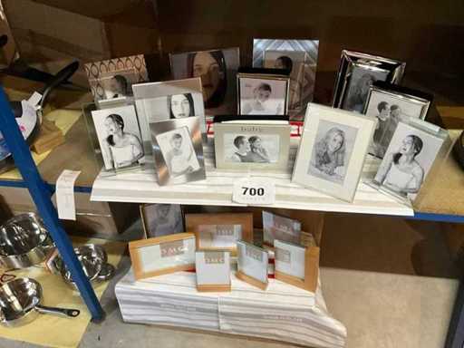 Various photo frames and photo albums