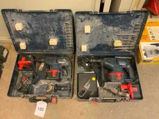 Bosch GBH 24 V / VF Cordless hammer drill (2x)