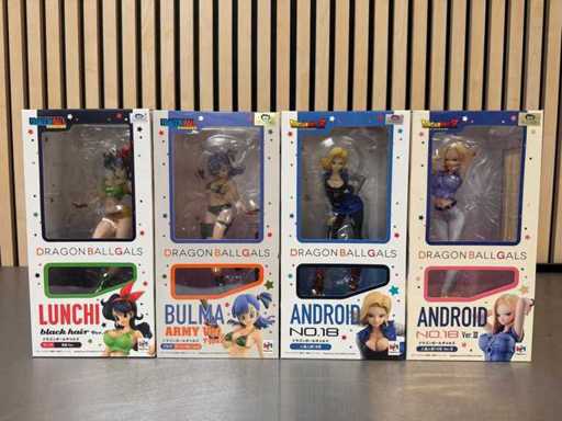 MegaHouse - Figurines de la collection Dragon Ball Gals (4x)